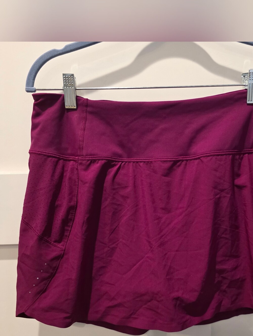 Athleta Run With It 14" Skort, Purple Women's Pocket Wine Athleisure medium